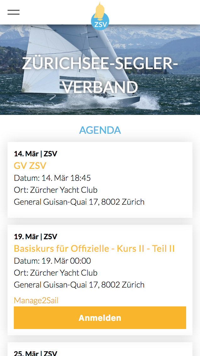 agenda manage2sail